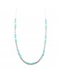 Collier Amazonite 2mm sur Argent 925 - Dalia Aloe Bijoux