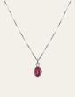 Collier chaîne et tourmaline rose Aloe Bijoux