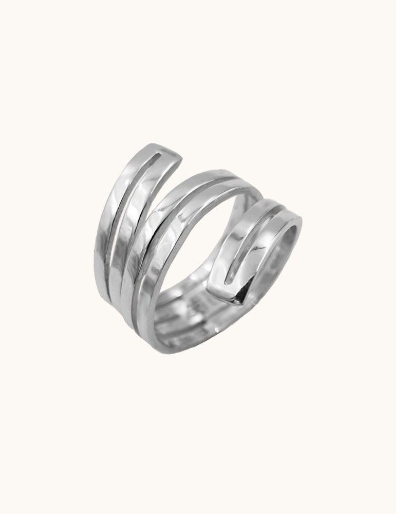 Bague Spirale en Argent 925 Taille bague 54