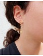 Boucles d'oreilles allongées étoile et spinelle Aloe Bijoux