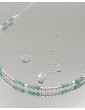 Collier Amazonite 2mm sur Argent 925 - Dalia Aloe Bijoux