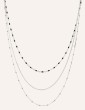 Collier 3 rangs en argent perlé - Couleur personnalisable Aloe Bijoux