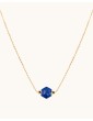 Collier Lapis lazuli Hexagonal en Plaqué or Colliers