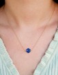 Collier Lapis lazuli Hexagonal en Plaqué or Colliers