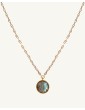 Collier chaîne plaqué or et Labradorite - Juliette Colliers